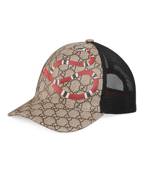 gucci snake print cap|gucci hat with snake.